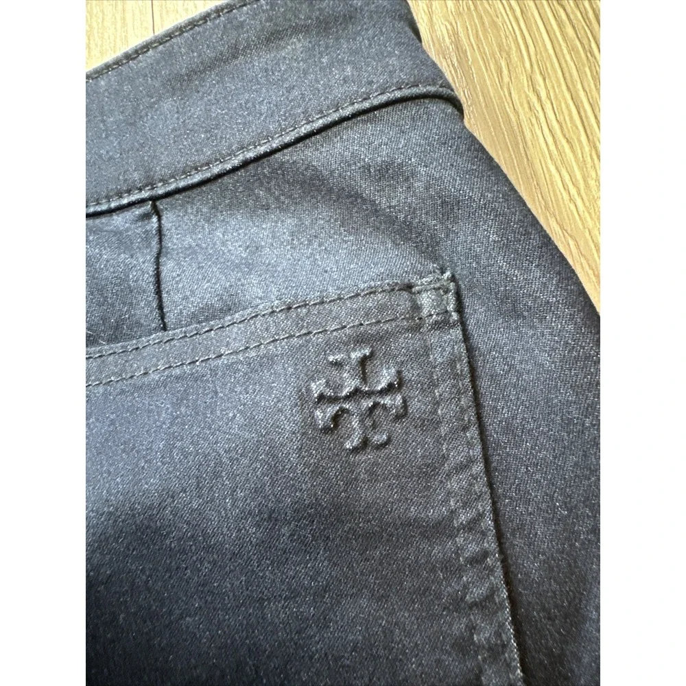 Tory Burch Jeans Womens 25‎ Blue Side Zip Skinny Fit Measures 28x30 Stretch